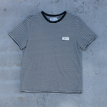 Load image into Gallery viewer, Brovado Black and White Striped T-Shirt
