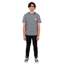 Load image into Gallery viewer, Brovado Black and White Striped T-Shirt
